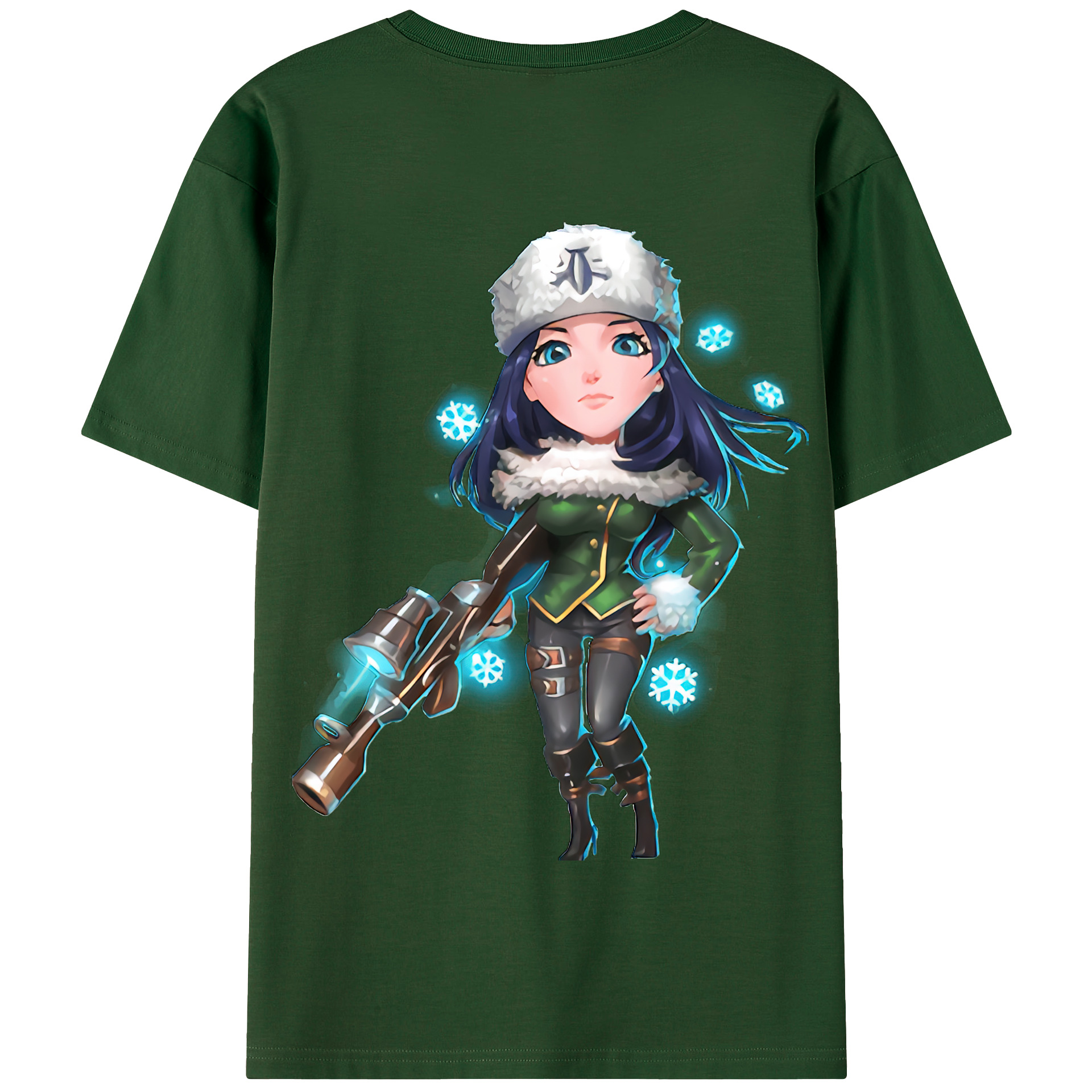 リーグ・オブ・レジェンド League of Legends LOL 綿100％半袖Tシャツ（背面プリント）